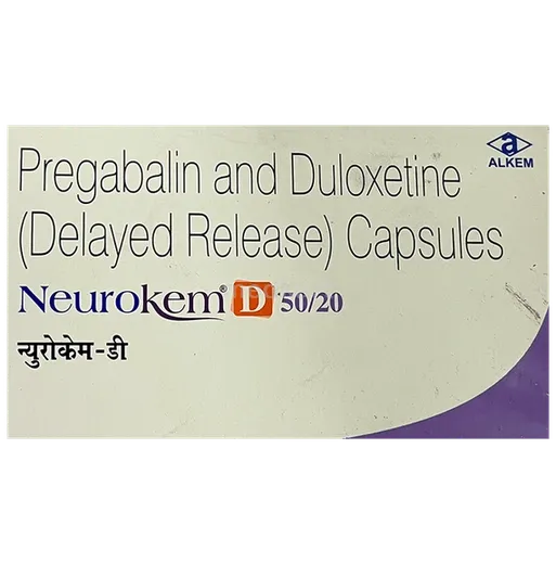 neurokem d 50/20mg capsule 10's